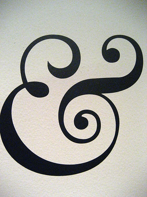 An ampersand, &, with extra everything